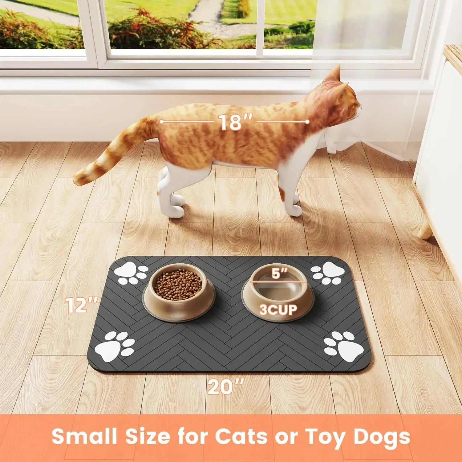 Pet Feeding Mat - Absorbent