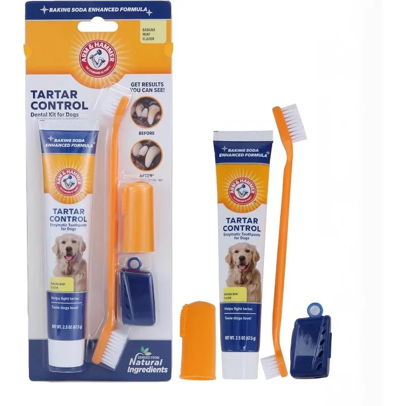 Tandvårdskit för Hund – Tandborste & Tandkräm