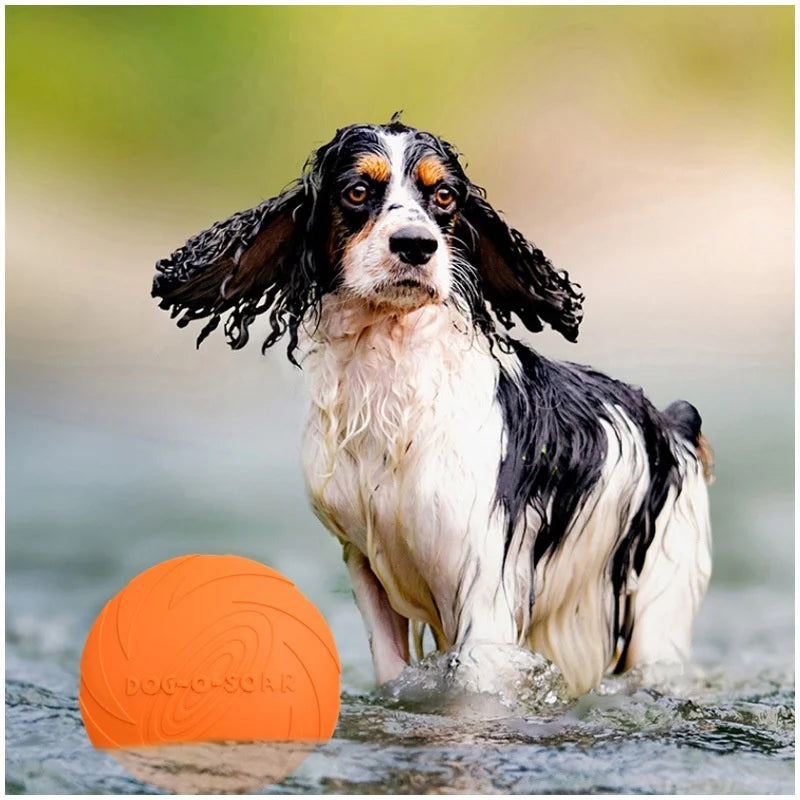 Silikonfrisbee för Hund – Mjuk & Tålig Kastleksak för Utomhuslek